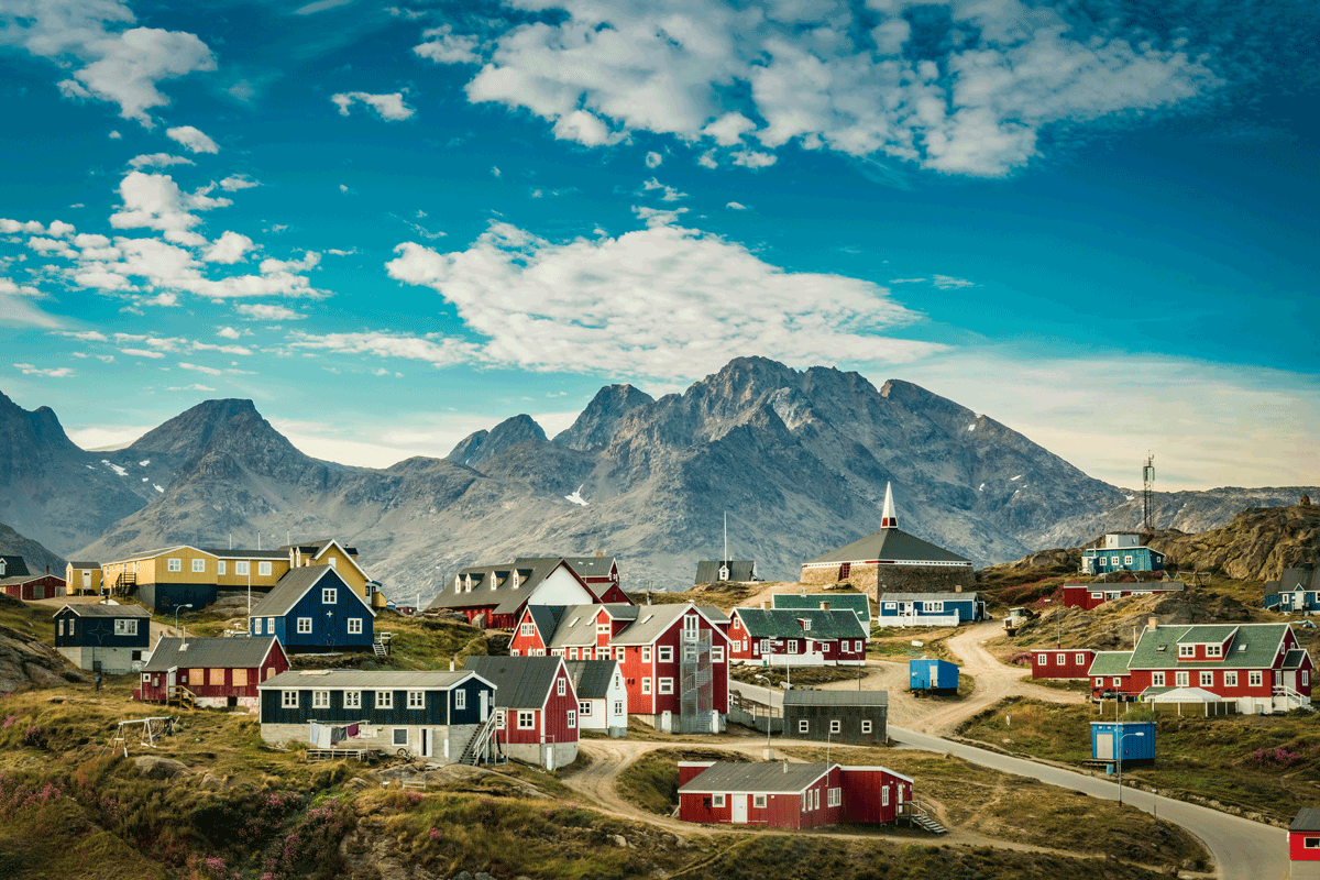 Dorf in Grönland Dorf in Grönland