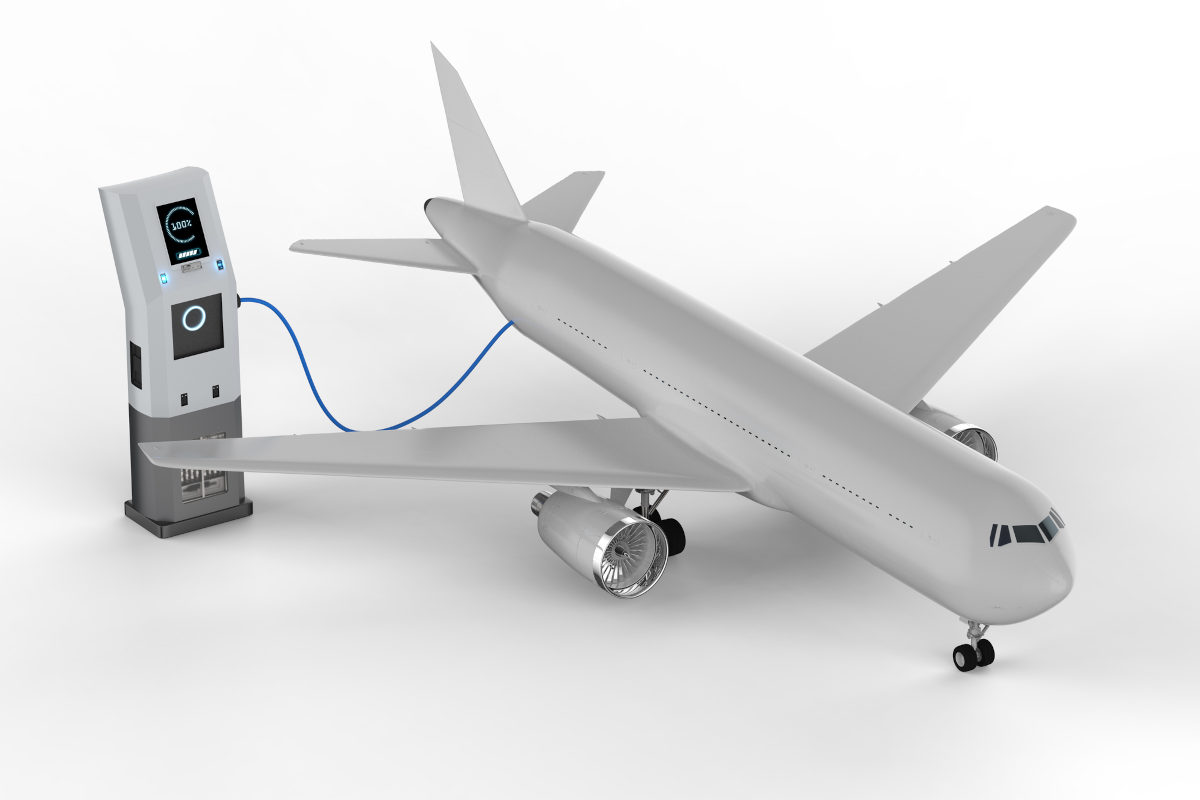 Symboldbild Hybridflugzeug Symboldbild Hybridflugzeug