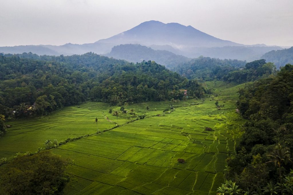 Panoramablick in Indonesien