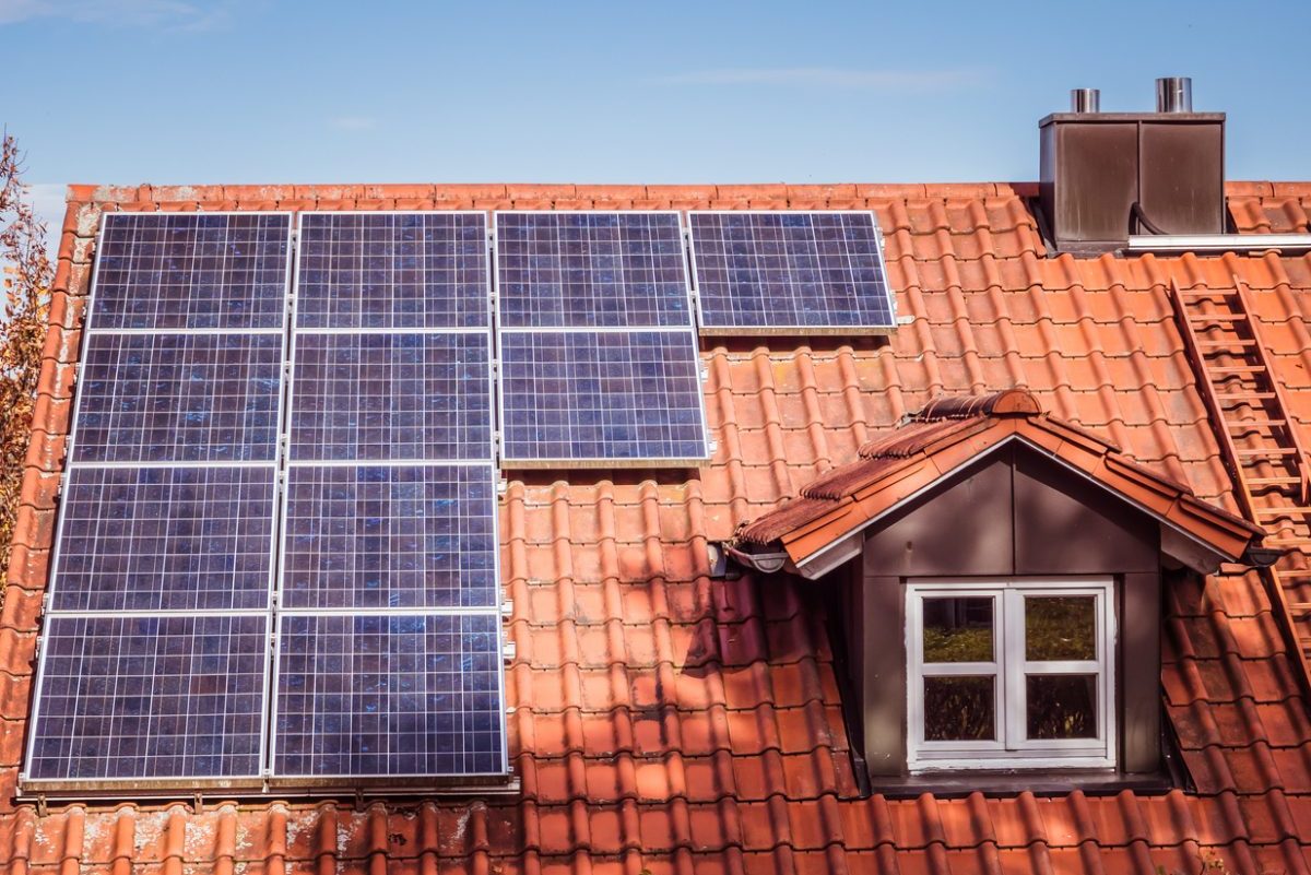 Solaranlage Solaranlage auf Hausdach