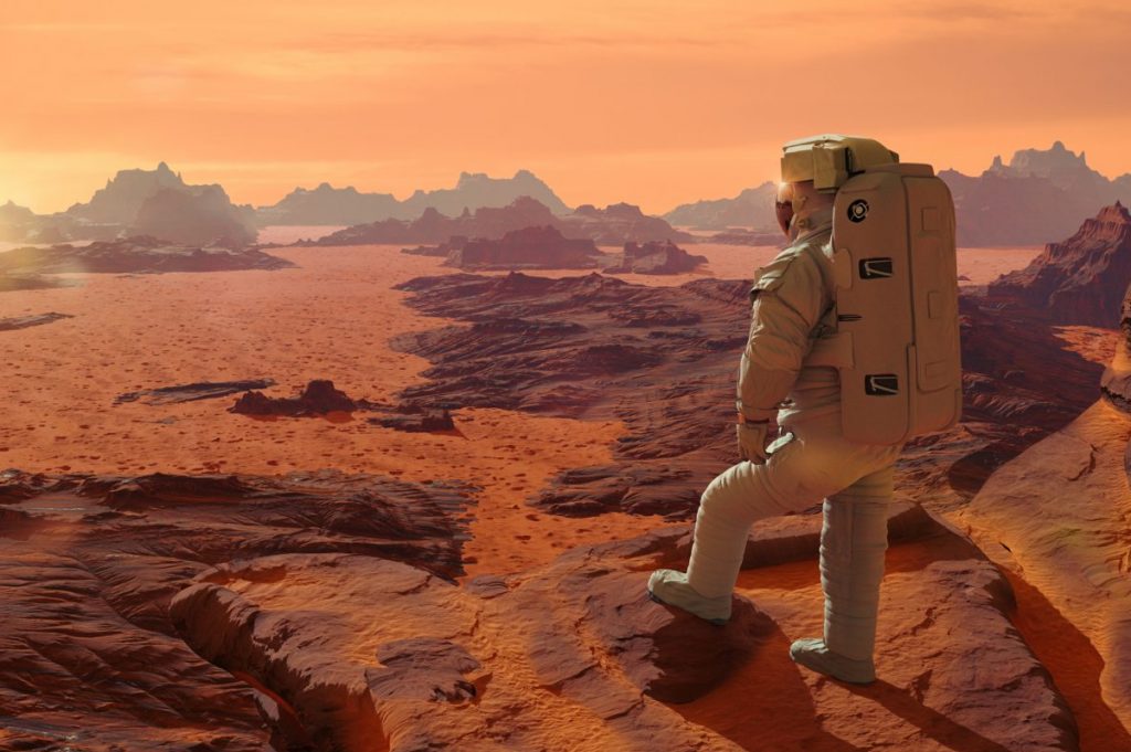 Symbolbild Astronaut auf Mars