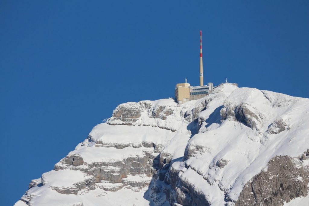 Gipfel des Säntis, Schweizer Alpen.