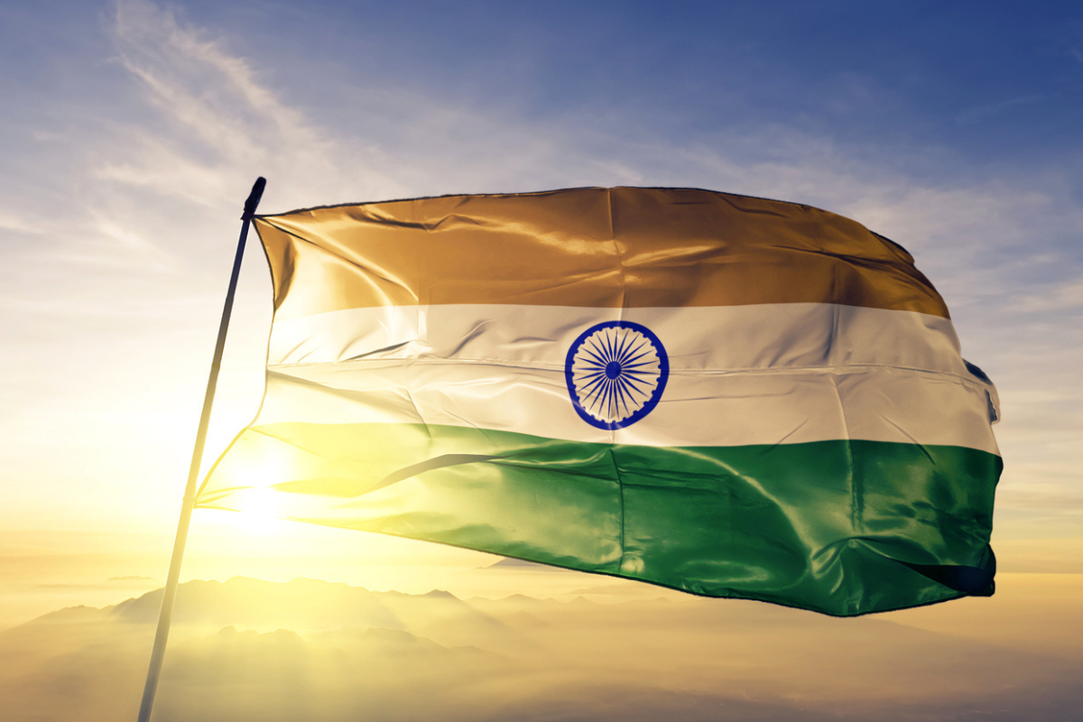 Indien Asien Flagge