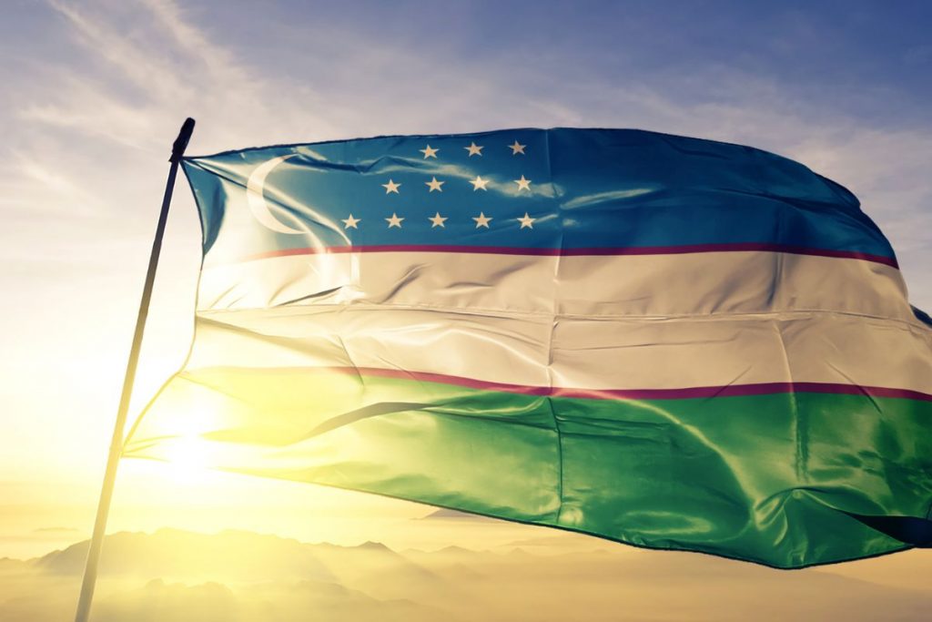 Usbekistan-Flagge