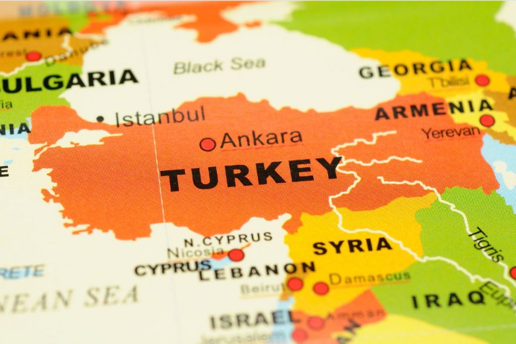 Türkei China Landkarten