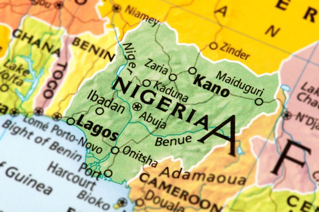Nigeria Map Landkarte