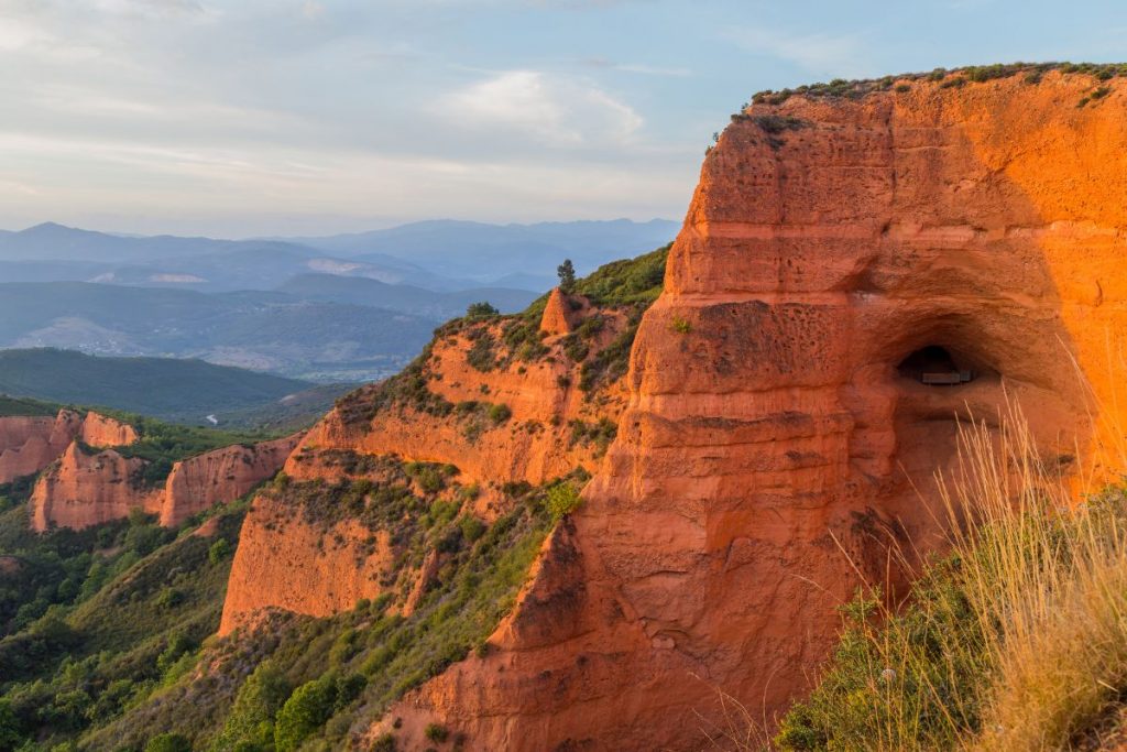 Historische Goldminenlandschaft Las Médulas in León Spanien